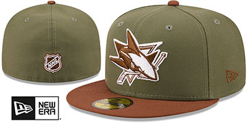 Sharks 2026 COLOR PACK Olive-Rust Fitted Hat by New Era