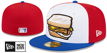 Shorebirds 2026 THEME NIGHT White-Red-Royal Fitted Hat by New Era