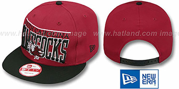South Carolina LE-ARCH SNAPBACK Burgundy-Black Hat by New Era