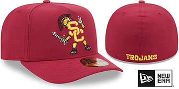 Southern Cal NCAA CARTOON  A-FRAME Burgundy Fitted Hat by New Era