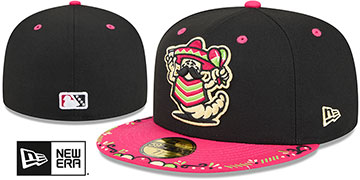 Spartanburgers 2026 COPA DE LA DIVERSION Black-Pink Fitted Hat by New Era