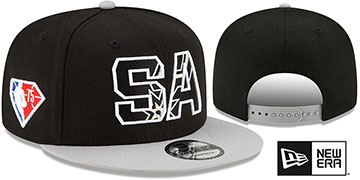 Spurs 2021 NBA INSIDER DRAFT SNAPBACK Black-Grey Hat by New Era