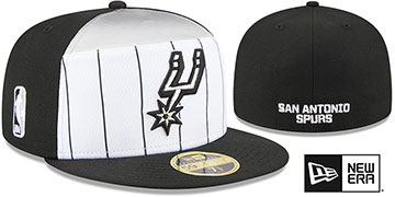 Spurs 2025-26 NBA SPLIT PANEL TIP OFF Fitted Hat by New Era