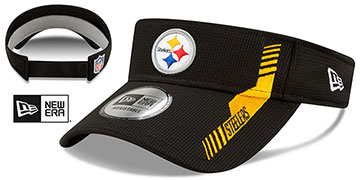 Steelers '2021 NFL SIDELINE HOME VISOR' Hat by New Era