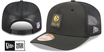 Steelers 2025 HOT WEATHER NFL SIDELINESNAPBACK Black Hat by New Era