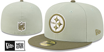 Steelers 2026 COLOR PACK Sage-Olive Fitted Hat by New Era