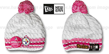 Steelers BCA CRUCIAL CATCH Womens Knit Beanie Hat by New Era