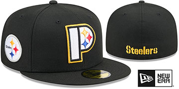 Steelers DECEPTOR Black Fitted Hat by New Era