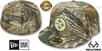 Steelers NFL TEAM-BASIC Realtree Camo Fitted Hat by New Era