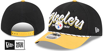 Steelers TEAM LOYAL M-CROWN SNAPBACK Black-Gold Hat by New Era