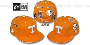 Tennessee NCAA ALL-OVER Orange Fitted Hat by New Era