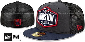 Texans 2021 NFL TRUCKER DRAFT Fitted Hat by New Era