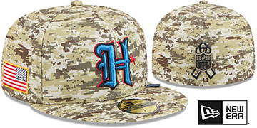 Texans 2025 SALUTE-TO-SERVICE Digital Desert Storm Fitted Hat by New Era