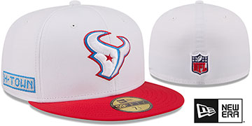 Texans NFL RIVALRIES White-Red Fitted Hat by New Era
