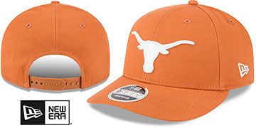 Texas LOW-CROWN TEAM-BASIC SNAPBACK Burnt Orange Hat by New Era