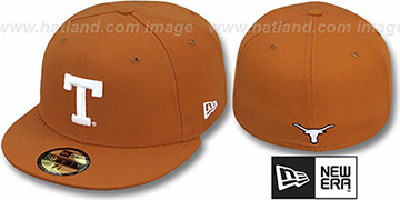 Texas NCAA-BASIC Burnt Orange Fitted Hat by New Era