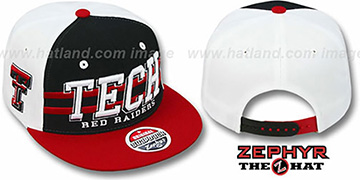 Texas Tech 2T SUPERSONIC SNAPBACK Black-Red Hat by Zephyr