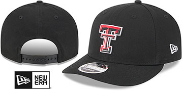 Texas Tech LOW-CROWN TEAM-BASIC SNAPBACK Black Hat by New Era