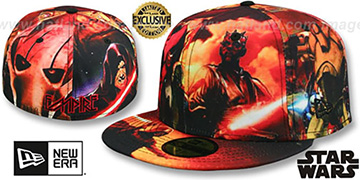 The Dark Side ALL-OVER EMPIRE Fitted Hat by New Era