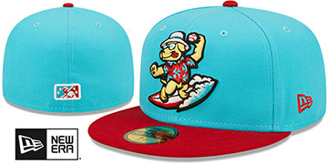 Threshers 'THEME NIGHT' Blue-Red Fitted Hat by New Era
