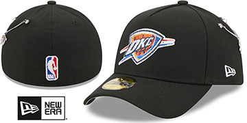 Thunder 2026 NBA ON-STAGE CRYSTAL DRAFT Black Fitted Hat by New Era