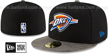 Thunder RUSTIC-VIZE Black-Grey Fitted Hat by New Era