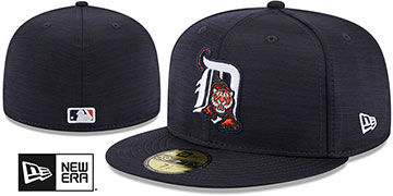 Tigers 2023 CLUBHOUSE Heather Navy Fitted Hat by New Era