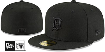 Tigers BLACKOUT Fitted Hat by New Era