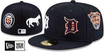 Tigers EVOLUTION-PATCHES Navy Fitted Hat by New Era