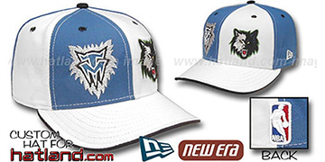 Timberwolves DOUBLE WHAMMY Blue-White Fitted Hat