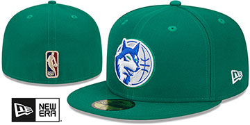 Timberwolves NBA CLASSIX Kelly Fitted Hat by New Era