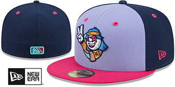 Tourists 2026 THEME NIGHT Lavender-Navy-Pink Fitted Hat by New Era