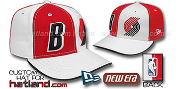 Trailblazers 'DOUBLE WHAMMY' Red-White Fitted Hat
