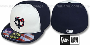 Twins 2011 STARS N STRIPES White-Navy Hat by New Era