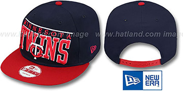 Twins LE-ARCH SNAPBACK Navy-Red Hat by New Era