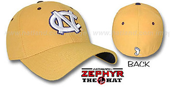 UNC DH Fitted Hat by ZEPHYR - gold