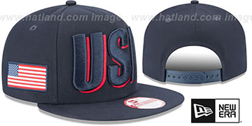 United States COUNTRY CHEER SNAPBACK Navy Hat by New Era