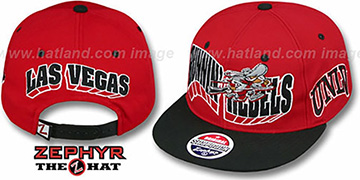 UNLV 2T FLASHBACK SNAPBACK Red-Black Hat by Zephyr