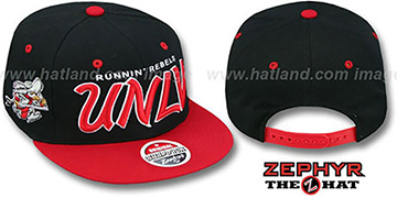 UNLV 2T HEADLINER SNAPBACK Black-Red Hat by Zephyr