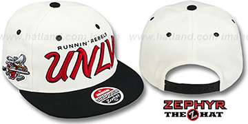 UNLV 2T HEADLINER SNAPBACK White-Black Hat by Zephyr