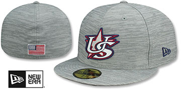 USA '2023 CLUBHOUSE' Heather Grey Fitted Hat by New Era