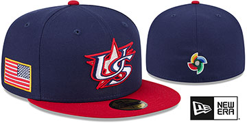 USA 2026 WBC GAME Navy-Red Hat by New Era