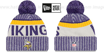 Vikings 2017 STADIUM BEANIE Purple Knit Hat by New Era