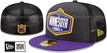 Vikings 2021 NFL TRUCKER DRAFT Fitted Hat by New Era