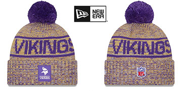 Vikings 2025 NFL SIDELINE Knit Beanie Hat by New Era