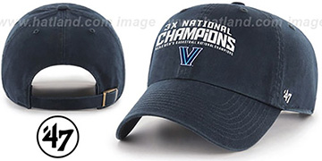 Villanova 3X NATIONAL CHAMPS STRAPBACK Hat by Twins 47 Brand