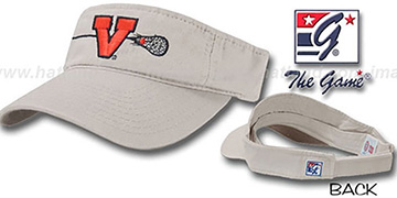 Virginia 'LACROSSE' Visor by the Game - stone