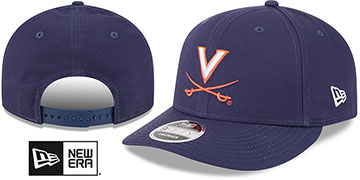 Virginia LOW-CROWN TEAM-BASIC SNAPBACK Navy Hat by New Era