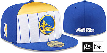 Warriors 2025-26 NBA SPLIT PANEL TIP OFF Fitted Hat by New Era