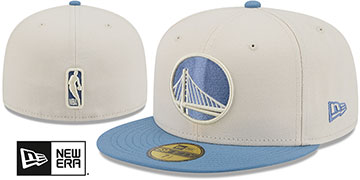 Warriors 2026 COLOR PACK Cream-Blue Fitted Hat by New Era